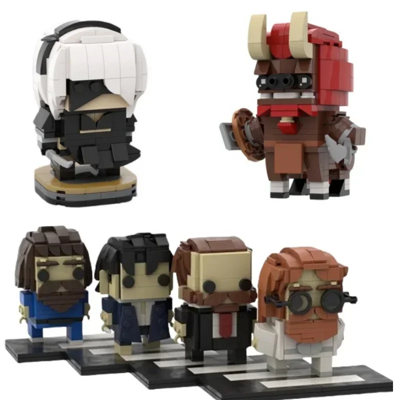 

British Famous Rock Band The Beatled Team Brickheadz Building Blocks Character Action Figures Bricks Toys for Kids Adults Gifts