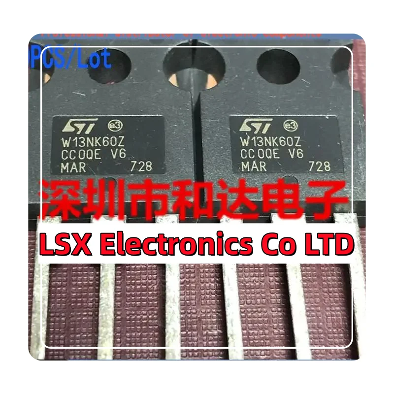 10PCS/Lot W13NK60Z STW13NK60Z  TO-247 600V 13A   Imported Original New And In Stock 100%Test