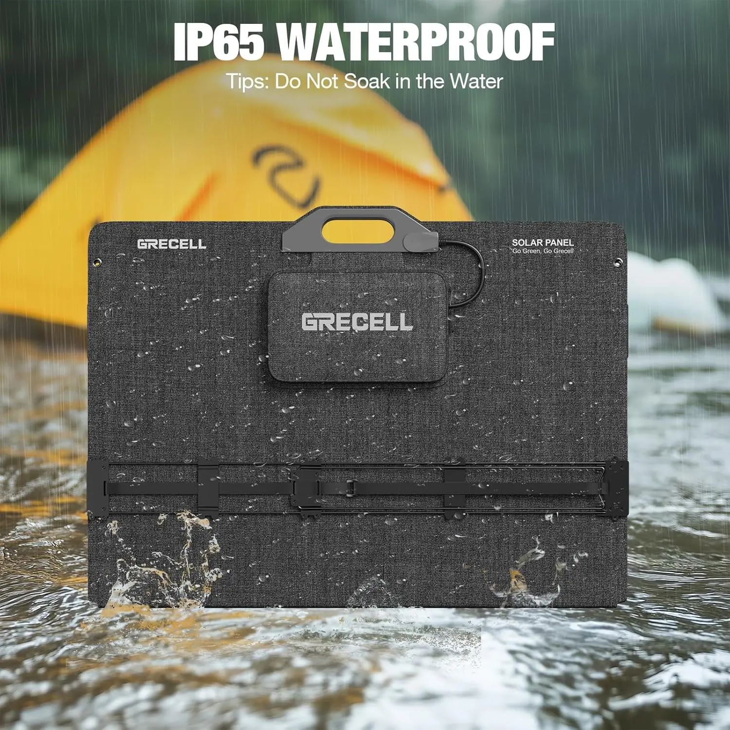 GRECELL 350 W tragbares Solarpanel für Kraftwerksgenerator, faltbares Solarpanel, 37,4 V hocheffizientes Solarladegerät 350 W Po