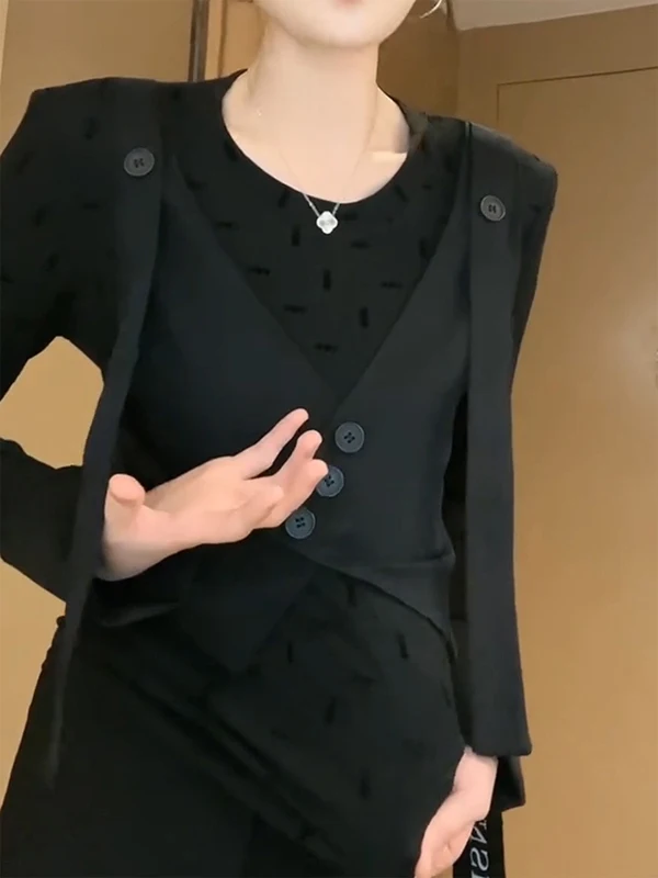 

Женская футболка с длинным рукавом и круглым вырезом Spring Design, облегающая, модная, удобная, дышащая, в корейском стиле