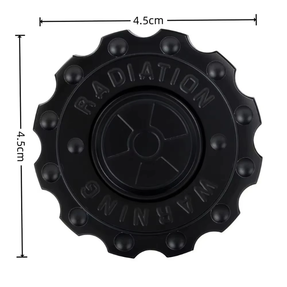 Strahlung Warnung Fidget Slider Spinner EDC Getriebe Hand Spinner Clicker Erwachsene Zappeln Spielzeug ADHS Werkzeug Anti-angst Stress Relief Spielzeug