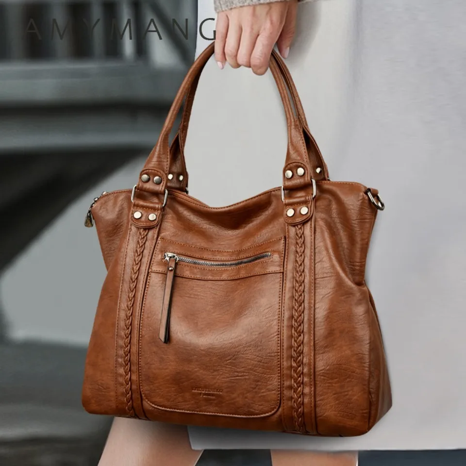 

Genuine Brand Soft Leather Shoulder Crossbody Bags for Women Hot Luxury Handbag Women Bags Designer Casual Tote Messenger Bag