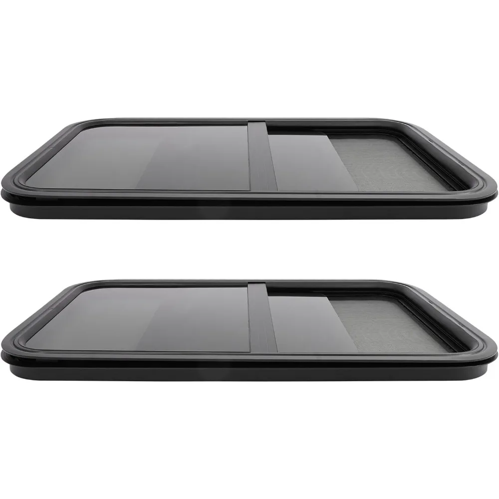 Jendela Geser Vertikal Aluminium dengan Kaca Tempered, Tahan Air dan Anti Bocor, Mudah Dipasang