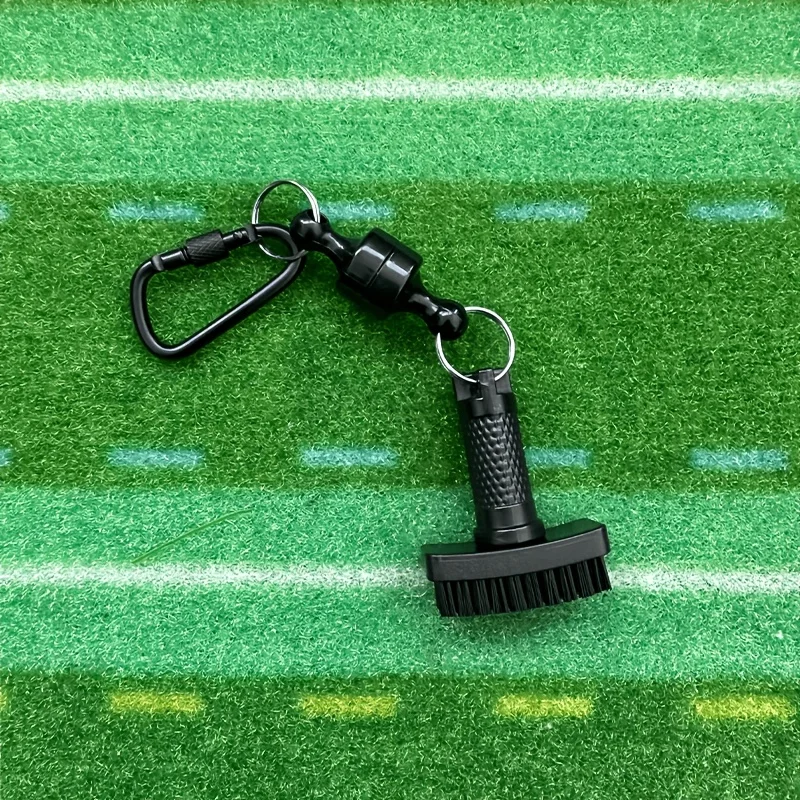 Mini-Golf-Reinigungsbürste mit Abnehmbarem Magnet, Robuste Nylonborsten, Professionelles Golfschläger-Reinigungswerkzeug
