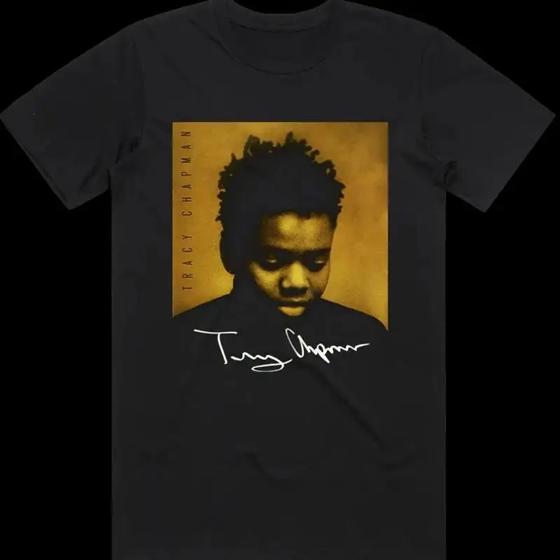 Tracy Chapman Heavy Cotton Black All Size T Shirt