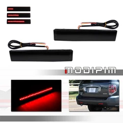Red LED Car Rear Bumper Reflector Tail/Brake Lights, Rear Fog Lights w/ Sequential Turn Signal For 2006 2007 2008 Honda Pilot