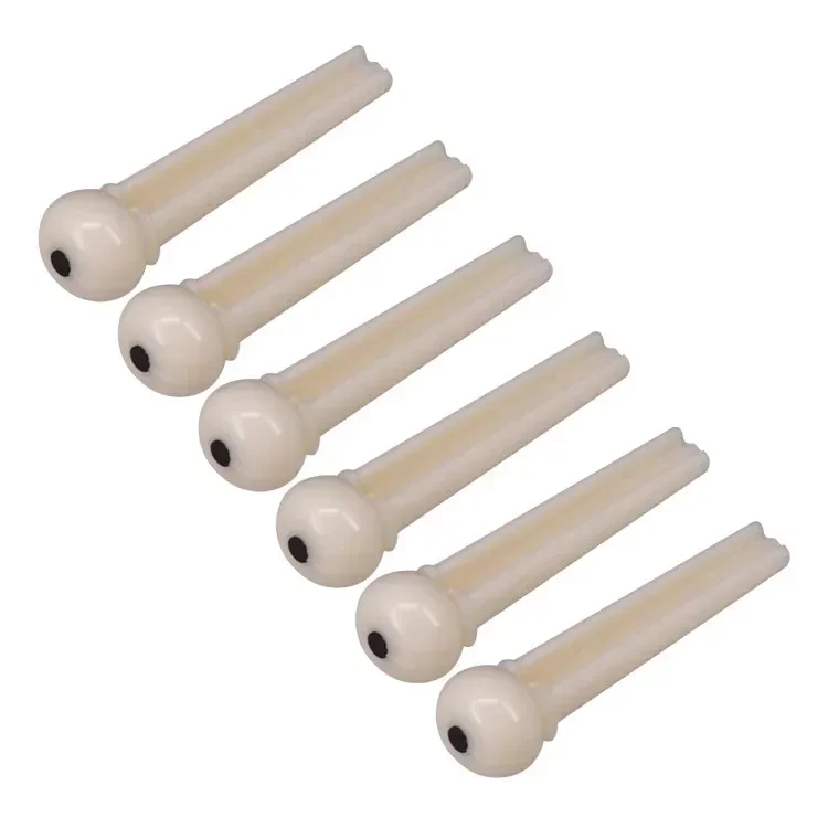 6-String Guitar Nut Saddle Bridge Pins Set Portable Guitarra Nail Peg Kits For Acoustic Guitars Musical Instrument Accessories