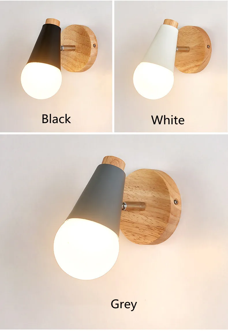 Nordic Simple Wall Lamp Children's Room Bedroom Bedside Sofa Background Led Wall Lights Aisle Staircase Hallway Decor Lighting