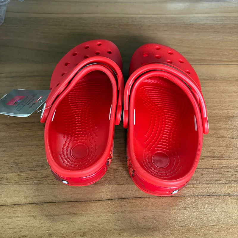 Mcqueens نعال كرتونية مضادة للماء للأطفال ، صنادل خارجية ، أحذية إيفا قابلة للتنفس بالضوء ، سيارات بيكسار ، صلبة ، ساخنة #4