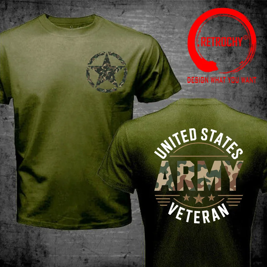 New United StatesMilitary Special Forces US Army Veteran Men T-shirt Funny Casual Cotton T Shirt Oversized Streetwear Tee Shirt