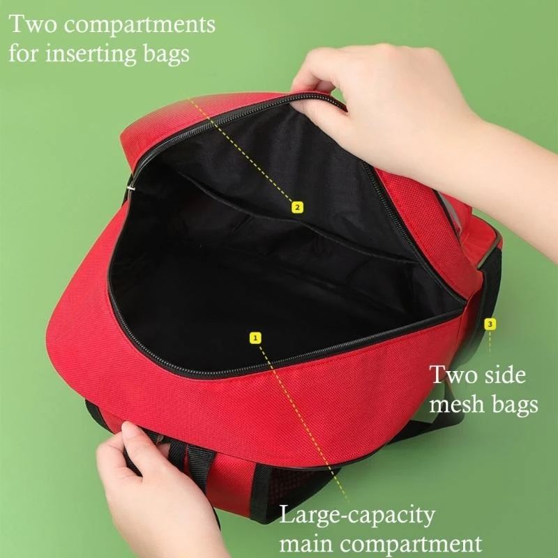 Empty First Aid Bag Lightweight Emergency Backpack With Multiple Compartments For Organized First Aid Storage F19E