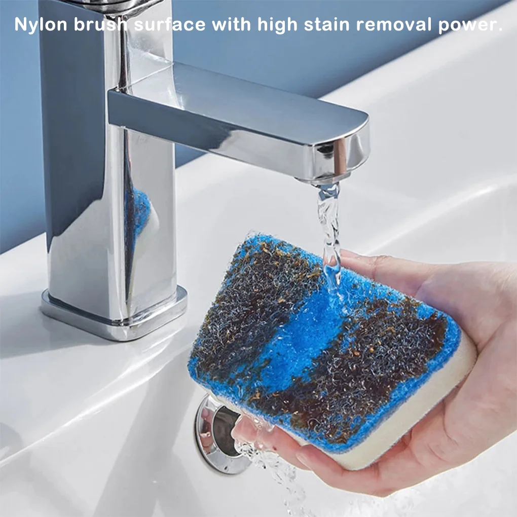 Long Ceramic Tile Cleaning Brush Floor Bathtub Sponge Scrubber 90 Degree Rotating Head Labor-saving Home Carpet 1 Replace