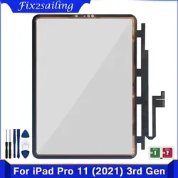 11'' AAA+ New Touch Panel for iPad Pro 11 2021 3rd Gen A2377 A2459 A2301 A2460 Touch Screen Digitizer Sensor Front Glass