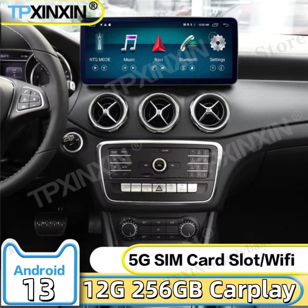 Thin Screen Car Radio Stereo Android AUTO For Benz GLA/CLA/A-Class 2016 2017 2018 GPS Navigation Automotive Multimedia Head Unit