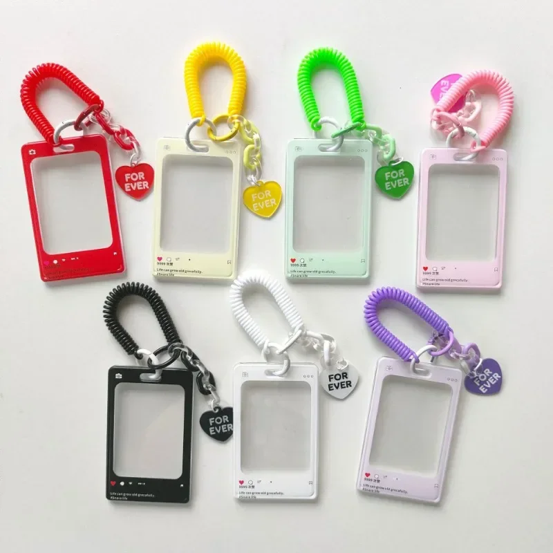 Lovely Cartoon Card Protection Case Pendant Anti-lost Card Cover Key Chain Student Bus ID Card Holder Student