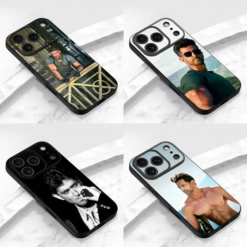

H-Hrithik Roshan Phone Case For iPhone 13,16,11,14,17,12,15,Plus,E,Air,Pro,Max,Mini Protective Black Cover