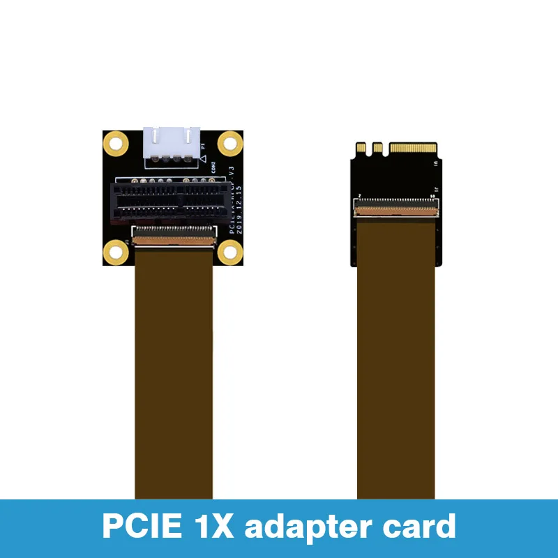 Motherboard M.2 E-Key to PCIE X1 Slot Adapter Card WiFi Router Interface to PCI Express 1X Cable 10cm/30cm for Computer Upgrade