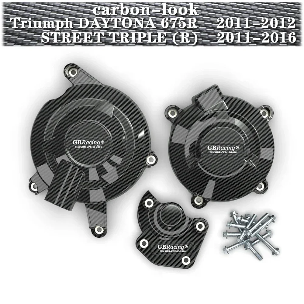 

For Triumph DAYTONA 675R 2011-2012 / STREET TRIPLE R 2011 2012 2013 2014 2015 2016 GBR acing Motorcycle Engine Protective Cover