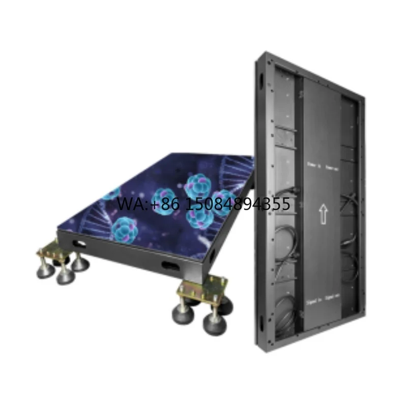 

Wholesale Full Color LED Interactive Floor Screen P3.91 Floor Tile Video Game Platform Stage Display 1080P 1200-2500cd
