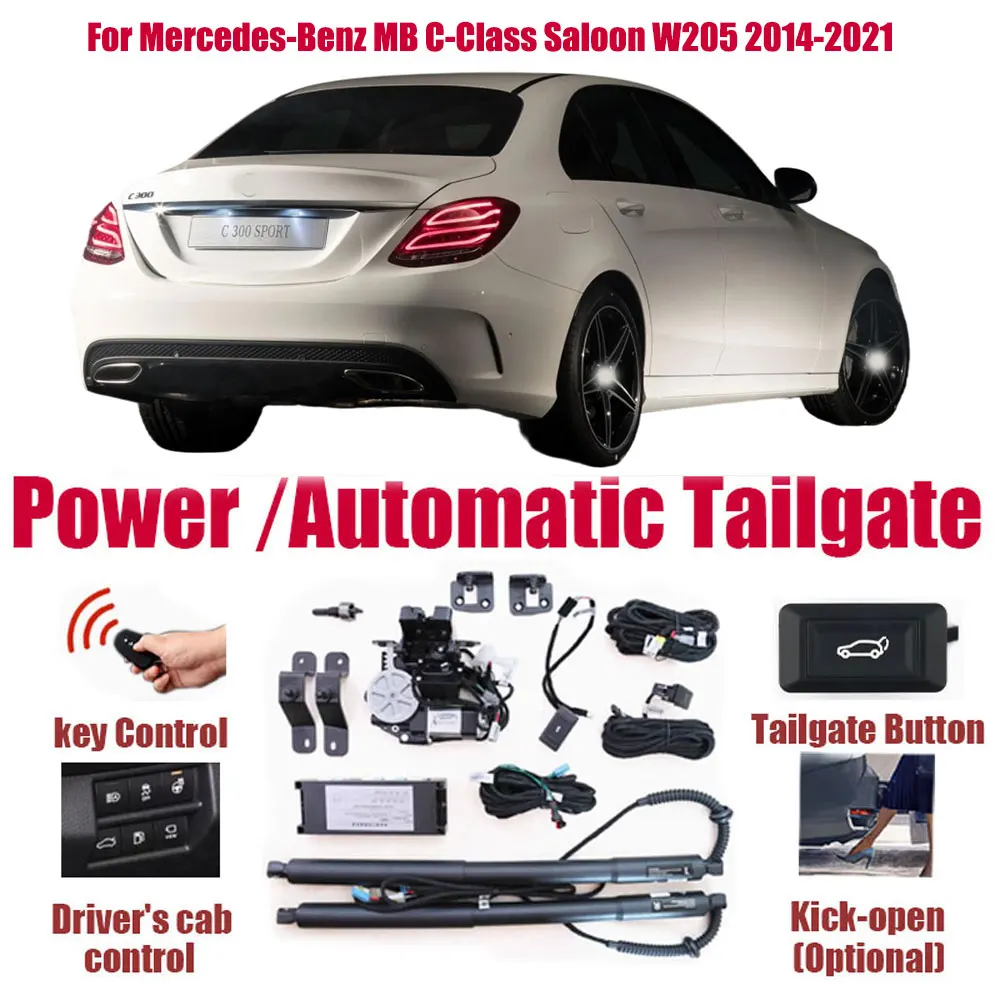

Для Mercedes-Benz MB C-Class Sedan W205 2014-2021: Комплект автоматического подъема багажника, интеллектуальный электрический привод двери багажника