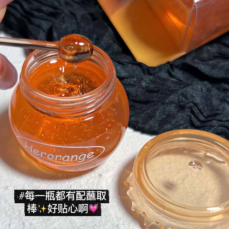 HERORANGE Honey Jar Lip Mask Dilutes Lip Lines, Moisturizes and Prevents Chapped Lips in Autumn and Winter