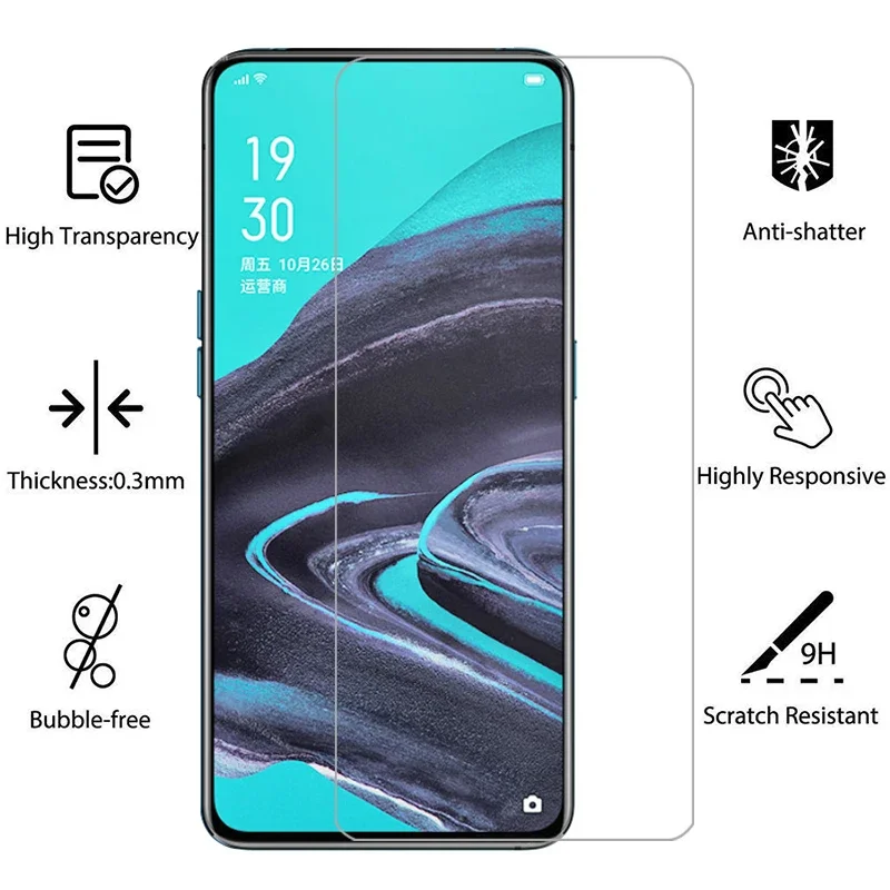 screen protector for oppo reno 2 2z 2f 3 5g protective tempered glass on reno2 z f z2 f2 reno2z reno2f reno3 safety film opp opo