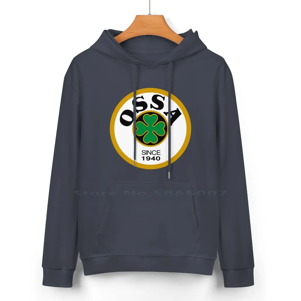 Ossa ( Motorcycle ) Pure Cotton Hoodie Sweater 24 Colors Ossa 1940 Motocicletas Spanish Motorcycle Manuel Giró Motocross Trials