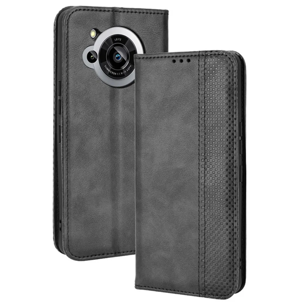 Para Sharp Aquos R7 funda de lujo con tapa de cuero PU cartera funda de adsorción magnética para Sharp AquosR7 R 7 bolsas de teléfono