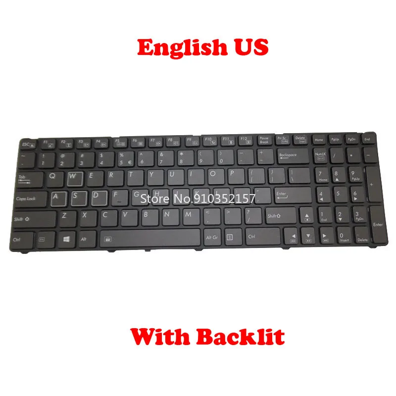 Imagem -04 - Teclado Retroiluminado para Laptop Gigabyte P25 P25w 2z703-ui552-s11s Inglês 2z703-kr552-s11 Coréia kr 2z703-ru552-s11s Russo ru