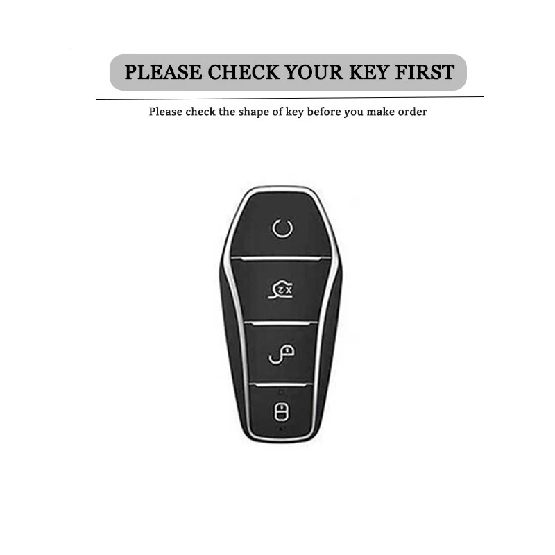 Soft TPU Car Remote Key Case Fob For BYD Qin Plusdmi Atto 3 Han EV Dolphin Protection Cover Shell Auto Interior Accessories