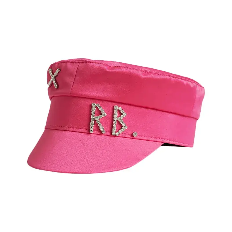 Y2K Brand Collection Chic PU Cotton Newsboy Hats for Women Flat Militray Caps Baker Boy Hat with Logo Sombreros De Mujer - Image 3