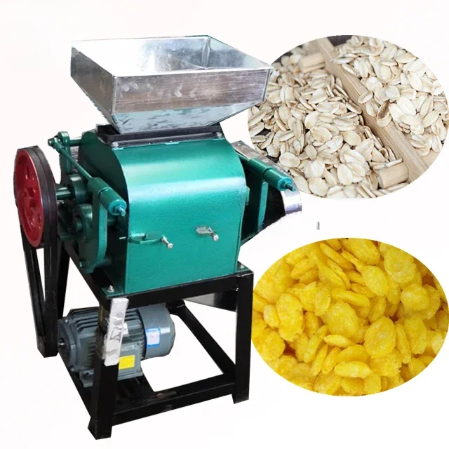 

Small oatmeal flake machine price cereal roller grinder machine to make corn flake