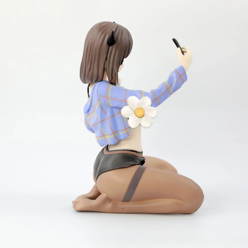 Matcha Moe Anime-Figur – Schuluniform, kniende Pose, Bishoujo-PVC-Statue, niedliche Actionfiguren zum Sammeln im japanischen Stil, Spielzeug