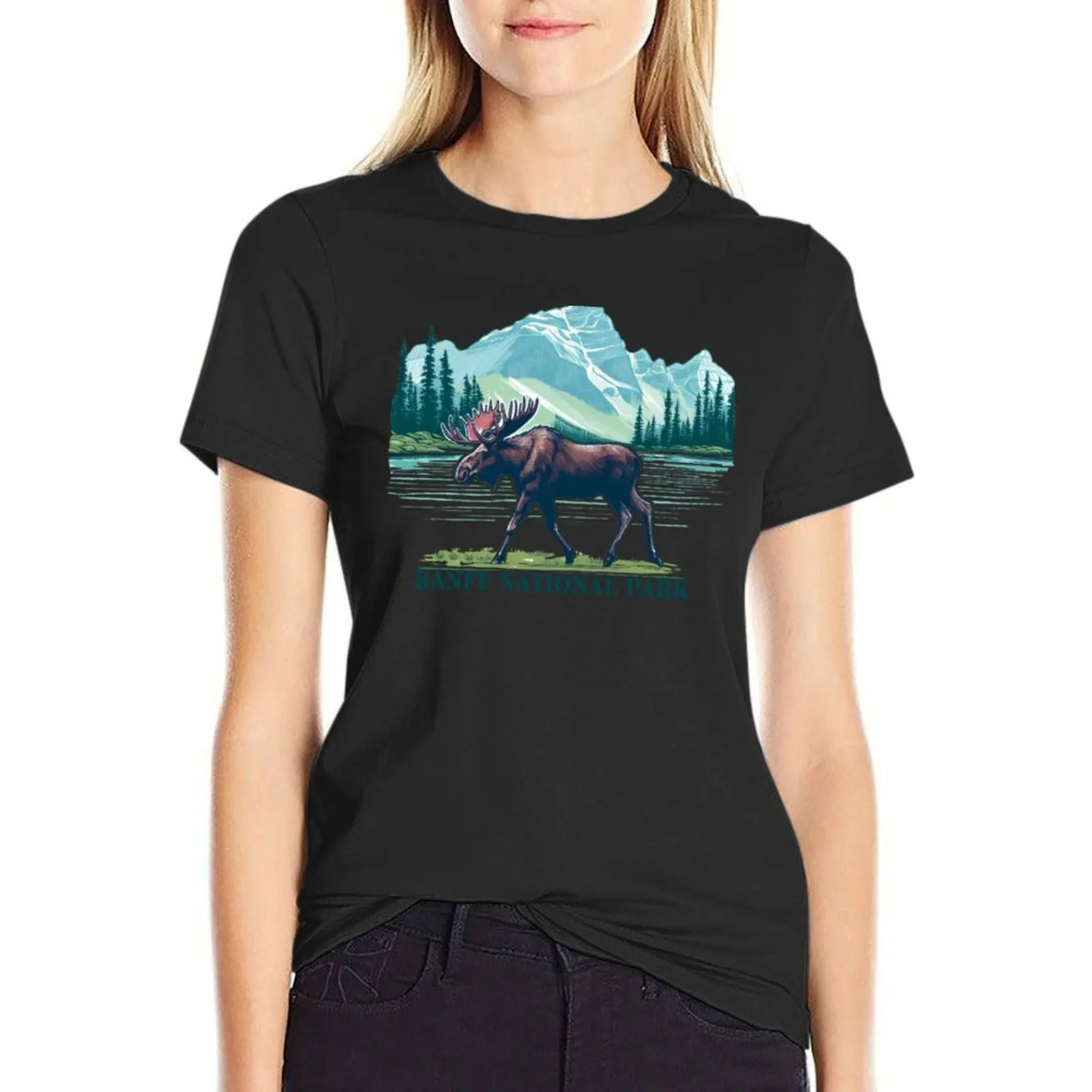 Banff National Park Alberta Canada T-Shirt vintage clothes oversized sweat Women's clothing