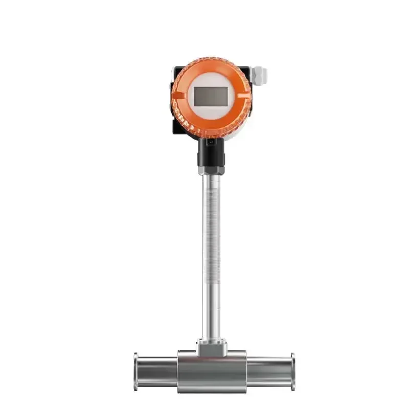 Clip Clamp Integrated Series Gas Mass Flowmeter Sensor Indicator DN50 Air Oxygen Thermal Flow Meter