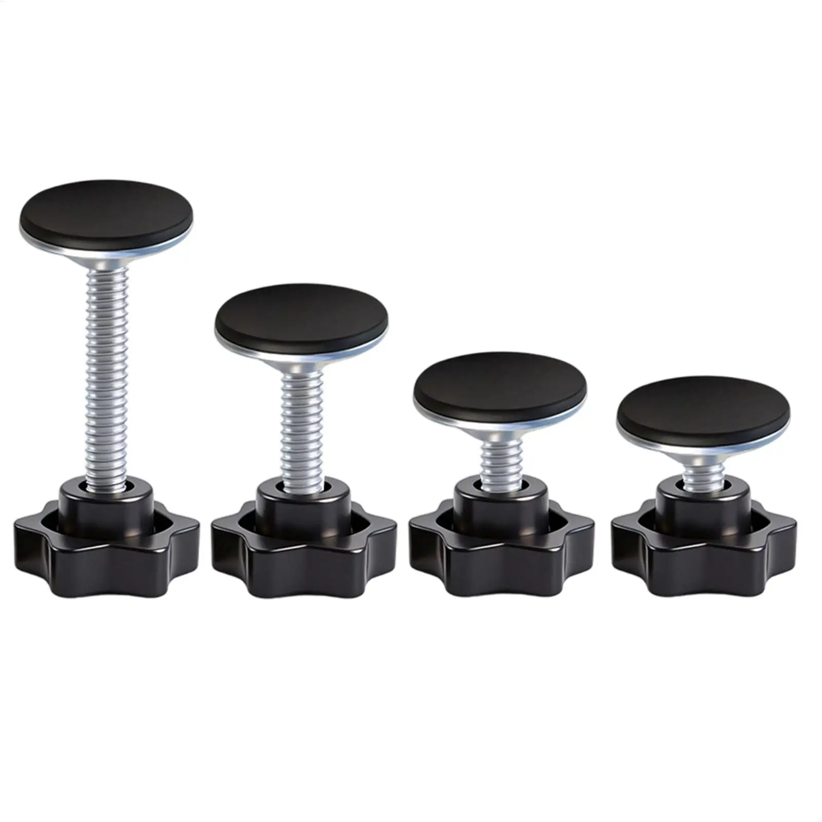 M6 20mm 30mm 55mm 90mm Black Plastic Star-Shaped Bakelite Thumb Screw Hand Knob Bolts Head Bolt Tightening Thumb Screw 1Pcs