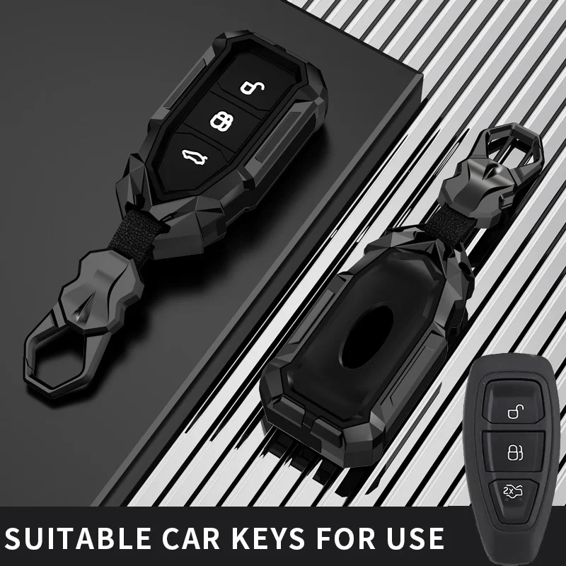 

Car Smart Key Case Cover Shell For Ford Focus 3 4 ST Mondeo MK3 MK4 Fiesta Fusion Kuga Ecosport Protect Fob Accessories