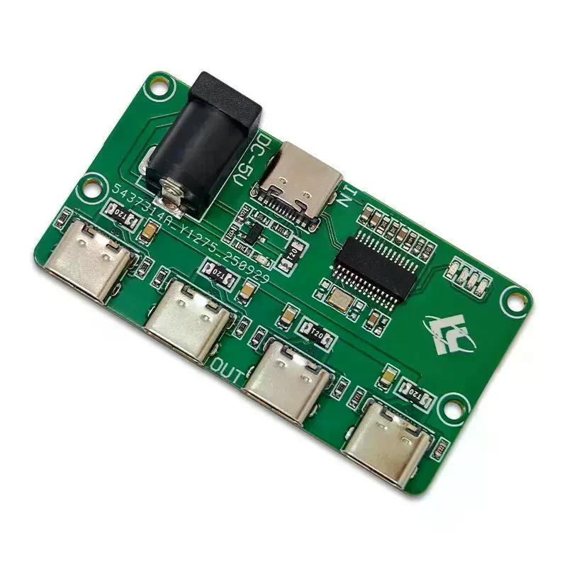 1Pcs 1-to-4 Splitter Type C Interface USB2.0 Hub Module High Speed 480Mbps For Multi Device Access Embedded Development