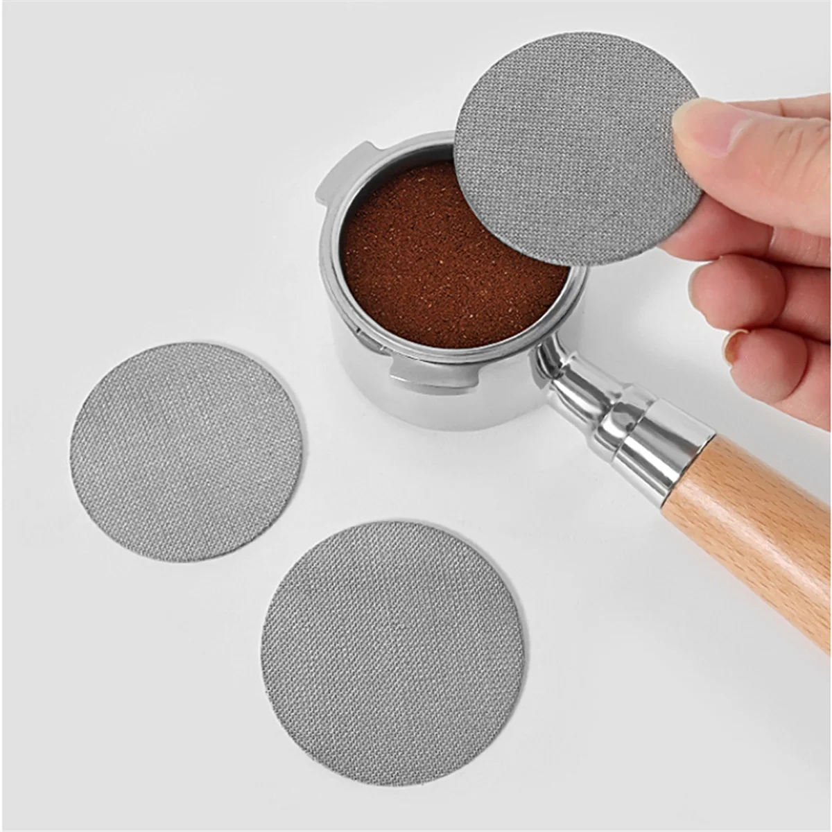 

A58E-мешалка для кофе, распределитель, игла, мешалка для кофе, эспрессо, набор колец для порошка из нержавеющей стали, инструмент для кофе, 58 мм