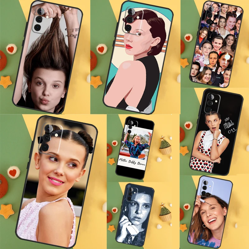 Millie Bobby Brown Case For Samsung Galaxy A14 A34 A54 A55 A35 A15 A73 A53 A33 A23 A13 A12 A32 A52 A51 Cover