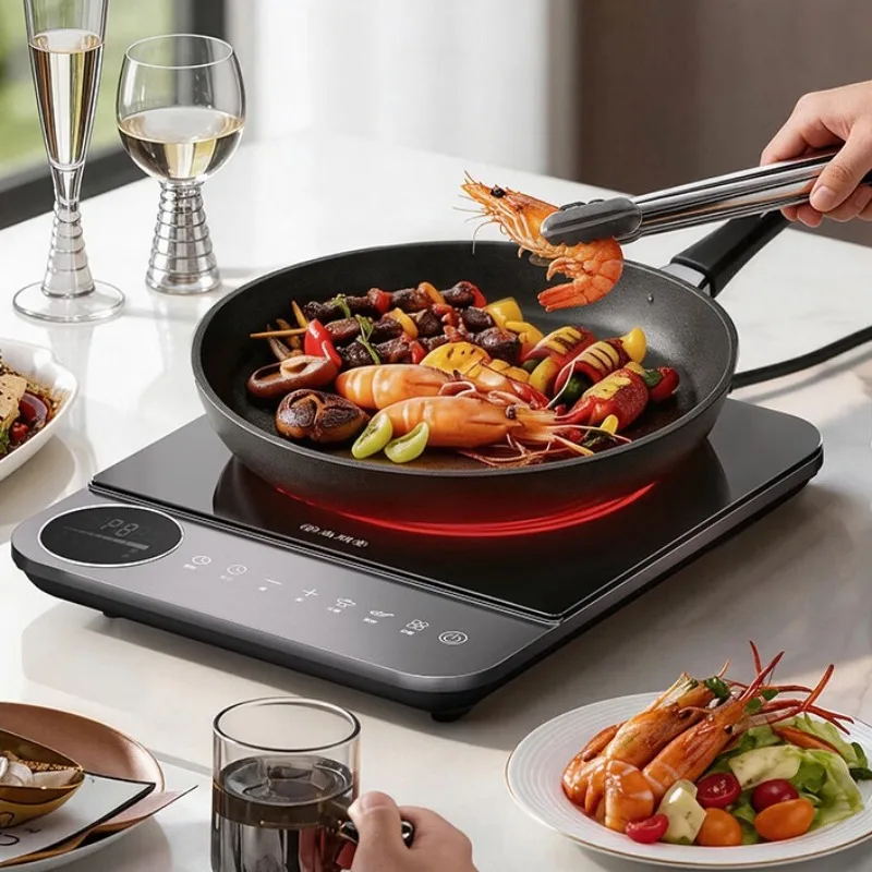 Ultra thin induction cooker, household electric ceramic stove, multifunctional stir fry, tea and vegetable cooking integrated