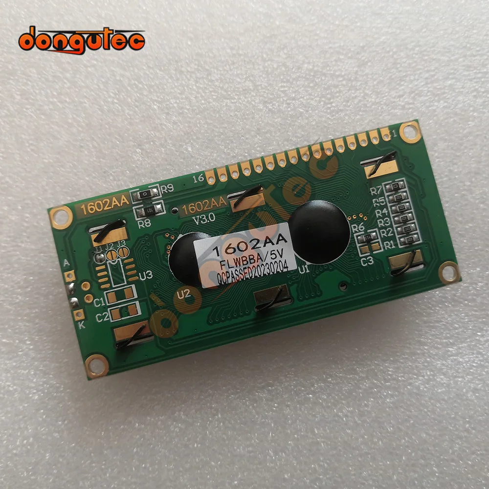 Tela pequena industrial 5v do lcd do tamanho do módulo 16*2 da tela da matriz do ponto do caráter 1602aa 1602