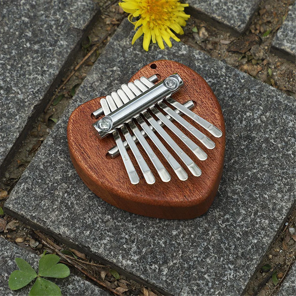 بيانو ABMO Mini Kalimba Mini Thumb 8-Tone أداة بيانو محمولة للمبتدئين أ