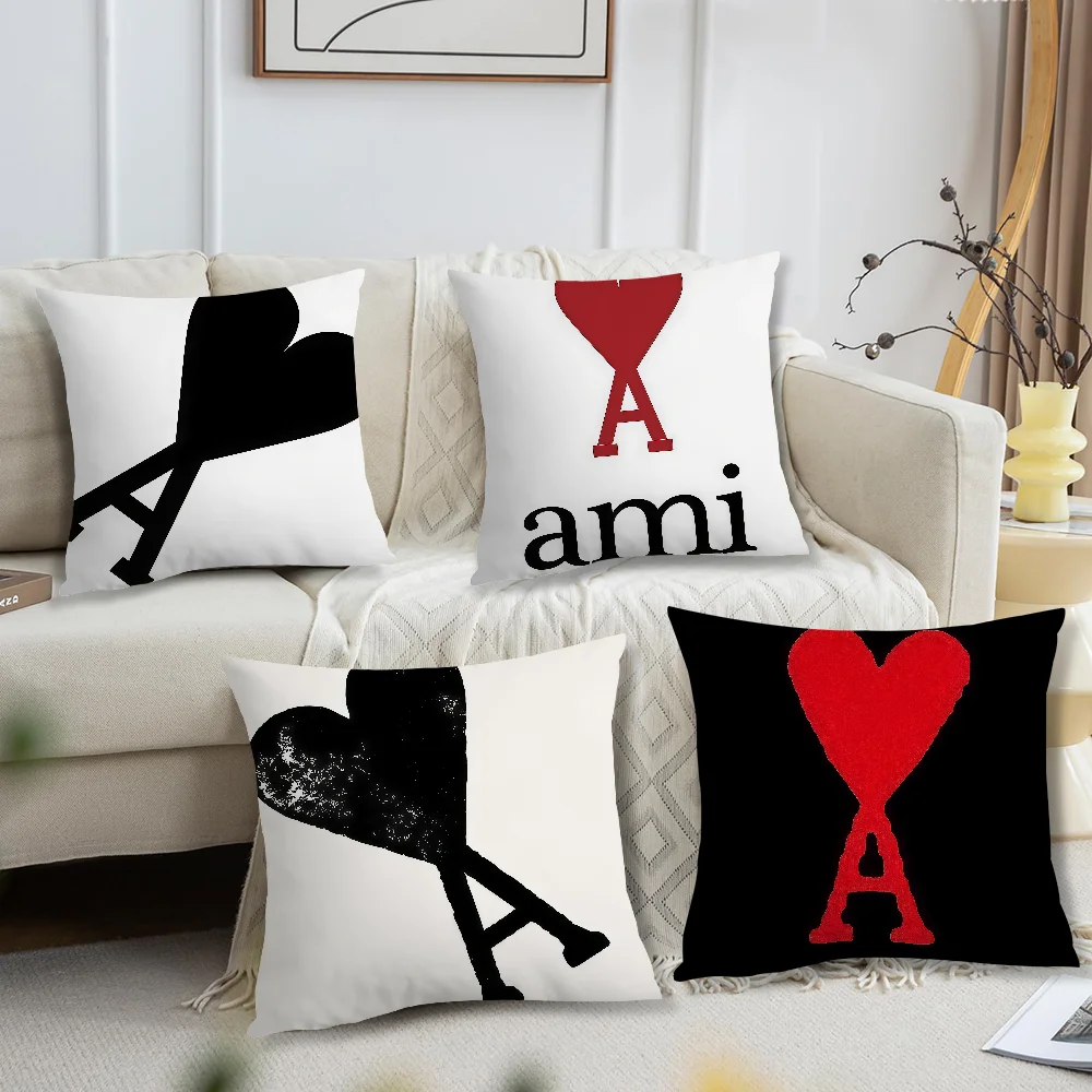 Interesting A-AMI-PARIS cushion cover For Pillow Printing Sofa Decoration Home Car Room Coffee Shop Office Nordic Simplicity