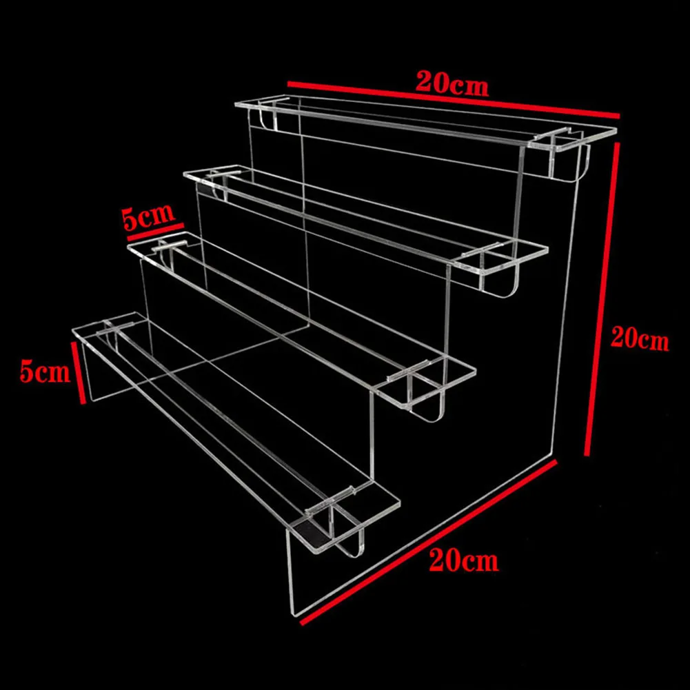 1pc 1-5Tiers Acrylic Transparent Ladder Hand-Made Model Display Stand Cupcake Candy Dessert Jewelry Doll Display Stand