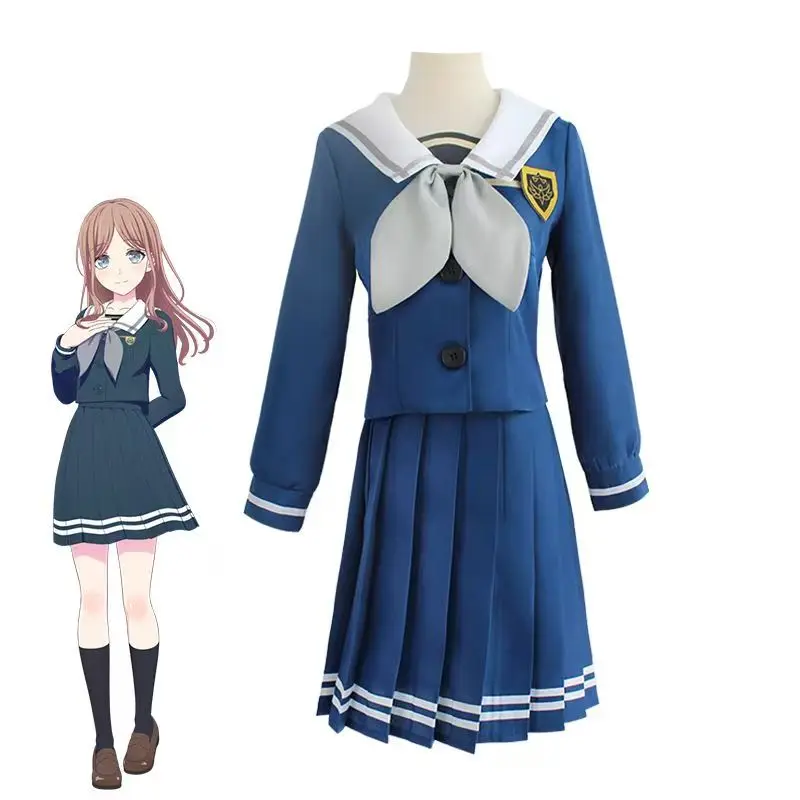 Anime BanG Dream ! Girls Band Party! Morfonica Kurata Mashiro Uniform Cosplay Costume Wig Custom size Any Size