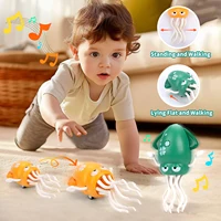 Kids Electronic Pet Toys Dancing Octopus&Duck Musical Penguin Baby Crawling Toys Toddler Interactive Toys Tummy Time Gifts 3