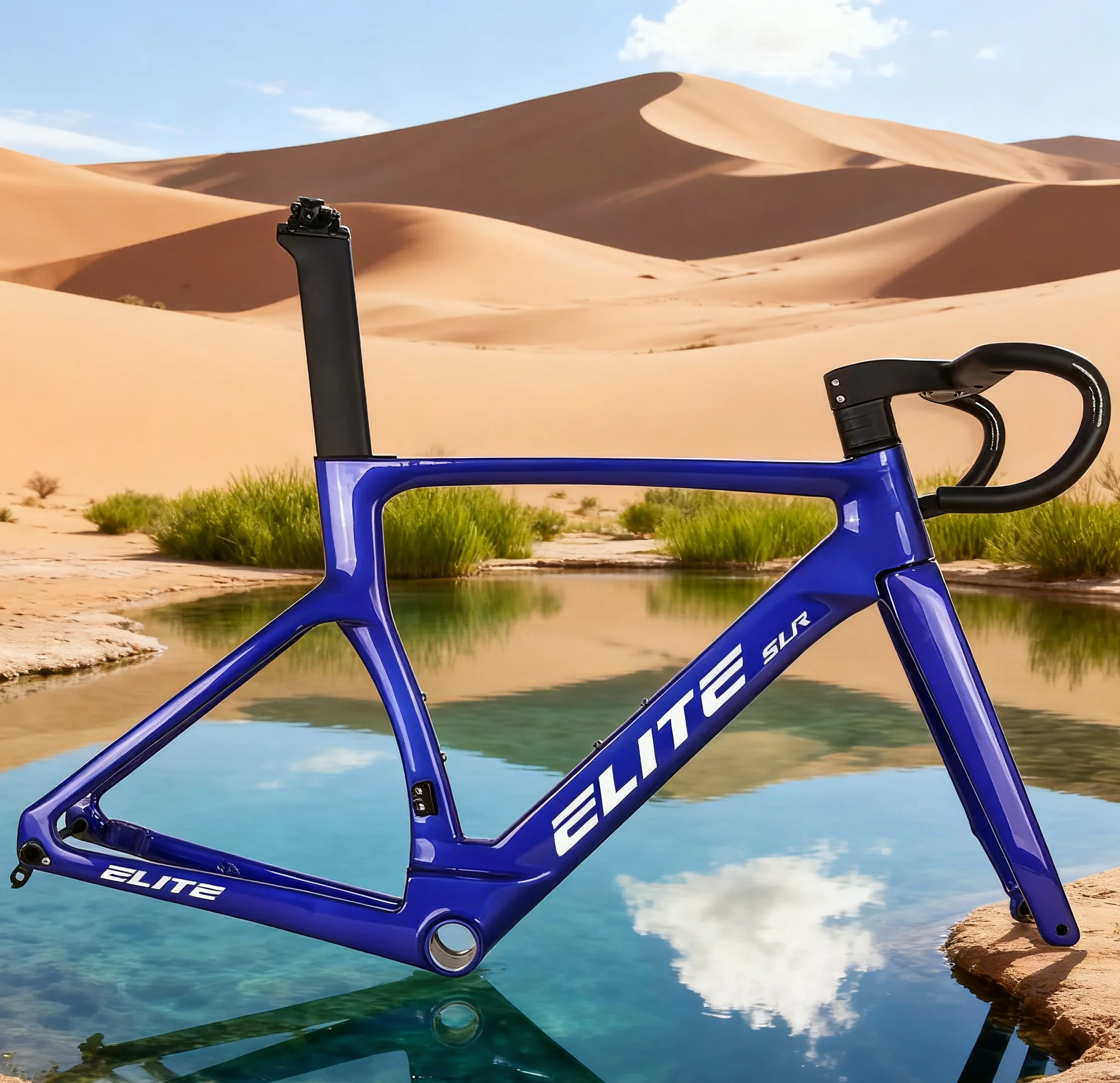 

15 Colours 2025 Bike Frameset LightWeight T47 Carbon Road Bike Frames 700*32C Carbon Fiber Racing Bicycle Frame with Handlebar