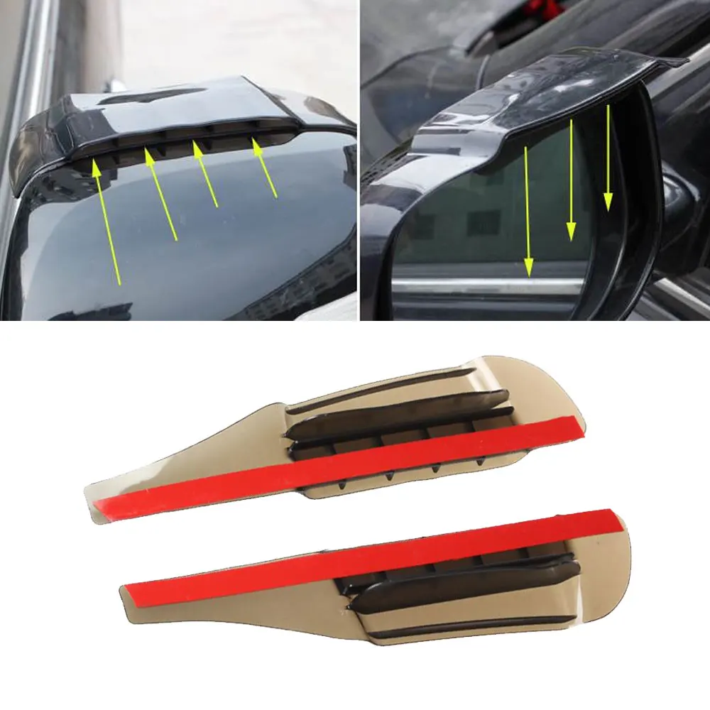 

2PCS Universal Car Rearview Mirror Rain Eyebrow Auto Car Rear View Side Rain Shield Snow Guard Sun Visor Shade Protector