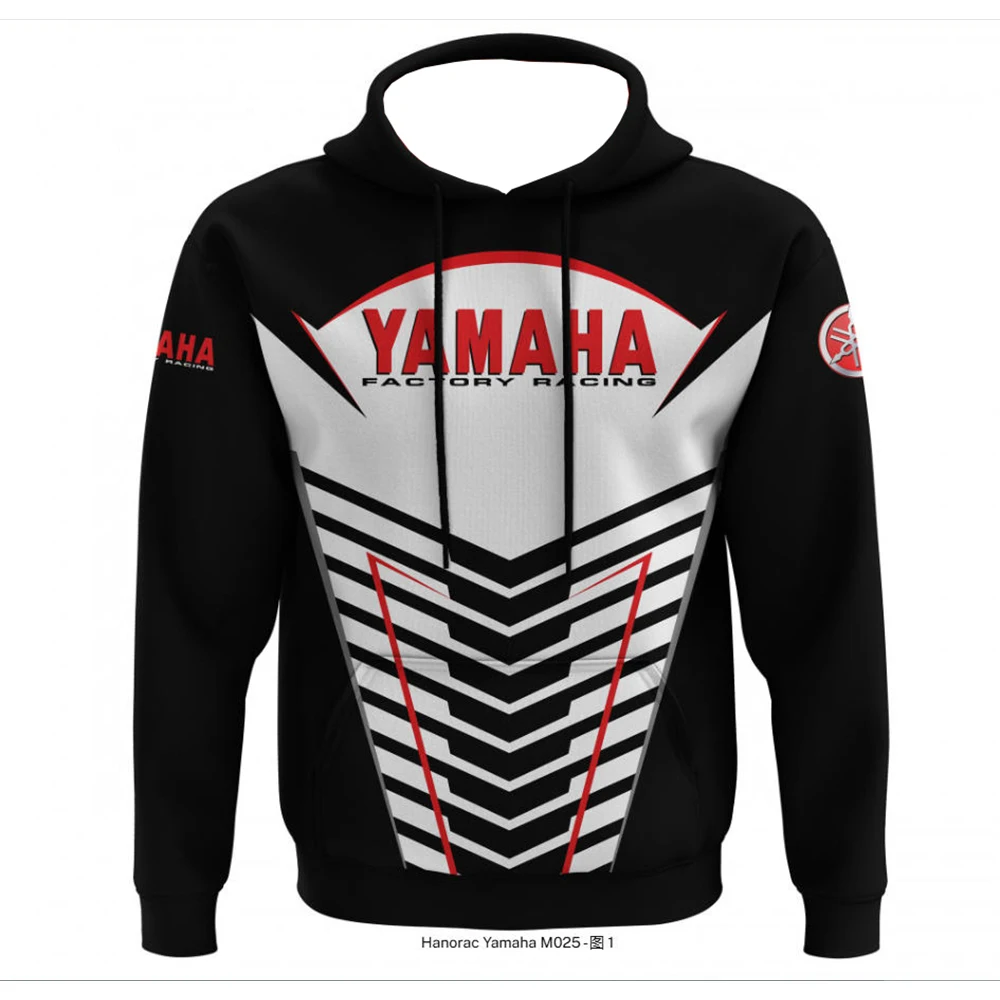 

YAMAHA Racing Sports Shirt Spring And Autumn Thin Style Breathable Comfortable Hooded Sweatshirt Men Women Oversized Casual Top